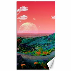 Unicorn Valley Aesthetic Clouds Landscape Mountain Nature Pop Art Surrealism Retrowave Canvas 40  X 72  by Cemarart