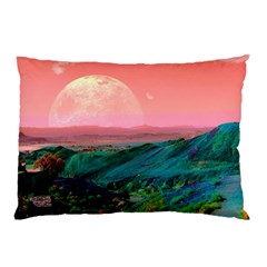 Unicorn Valley Aesthetic Clouds Landscape Mountain Nature Pop Art Surrealism Retrowave Pillow Case