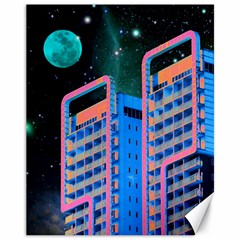 Fantasy City Architecture Building Cityscape Canvas 11  X 14 