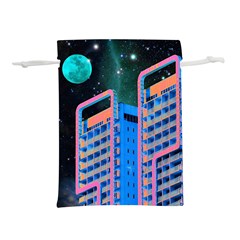 Fantasy City Architecture Building Cityscape Lightweight Drawstring Pouch (s) by Cemarart