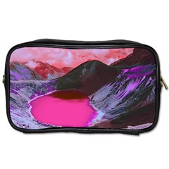 Late Night Feelings Aesthetic Clouds Color Manipulation Landscape Mountain Nature Surrealism Psicode Toiletries Bag (two Sides)