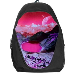 Late Night Feelings Aesthetic Clouds Color Manipulation Landscape Mountain Nature Surrealism Psicode Backpack Bag