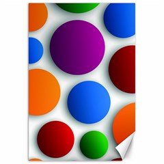 Abstract Dots Colorful Canvas 20  X 30  by nateshop