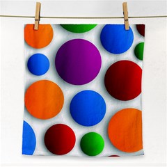 Abstract Dots Colorful Face Towel