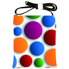 Abstract Dots Colorful Shoulder Sling Bag by nateshop