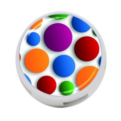 Abstract Dots Colorful 4-Port USB Hub (One Side)