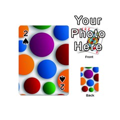 Abstract Dots Colorful Playing Cards 54 Designs (mini) by nateshop