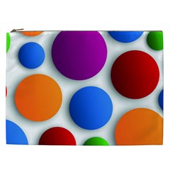 Abstract Dots Colorful Cosmetic Bag (XXL)