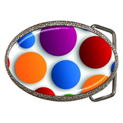 Abstract Dots Colorful Belt Buckles by nateshop