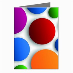 Abstract Dots Colorful Greeting Card