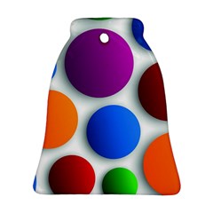 Abstract Dots Colorful Bell Ornament (two Sides) by nateshop