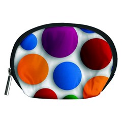 Abstract Dots Colorful Accessory Pouch (medium) by nateshop