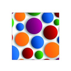 Abstract Dots Colorful Satin Bandana Scarf 22  X 22  by nateshop