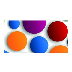 Abstract Dots Colorful Satin Wrap 35  X 70  by nateshop