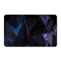 Abstract, Black, Purple, Magnet (rectangular) by nateshop