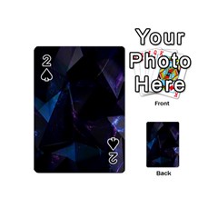 Abstract, Black, Purple, Playing Cards 54 Designs (mini) by nateshop