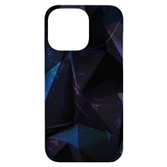 Abstract, Black, Purple, Iphone 14 Pro Max Black Uv Print Case by nateshop