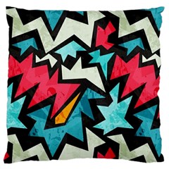 Abstract, Colorful, Colors Large Cushion Case (one Side) by nateshop