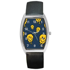 Aesthetic, Blue, Mr, Patterns, Yellow, Tumblr, Hello, Dark Barrel Style Metal Watch by nateshop