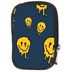 Aesthetic, Blue, Mr, Patterns, Yellow, Tumblr, Hello, Dark Compact Camera Leather Case
