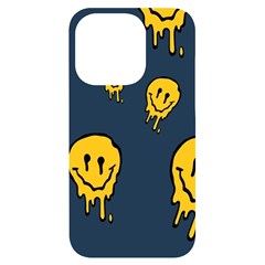 Aesthetic, Blue, Mr, Patterns, Yellow, Tumblr, Hello, Dark Iphone 14 Pro Black Uv Print Case by nateshop