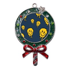 Aesthetic, Blue, Mr, Patterns, Yellow, Tumblr, Hello, Dark Metal X mas Lollipop With Crystal Ornament by nateshop