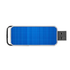 Blue Abstract, Background Pattern, Texture Portable Usb Flash (two Sides) by nateshop