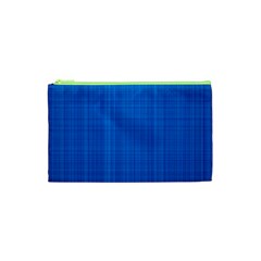 Blue Abstract, Background Pattern, Texture Cosmetic Bag (xs) by nateshop