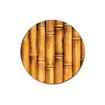 Brown Bamboo Texture  Magnet 3  (Round) Front