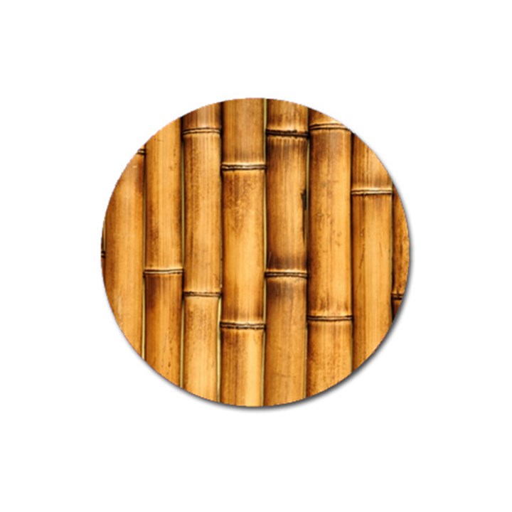 Brown Bamboo Texture  Magnet 3  (Round)
