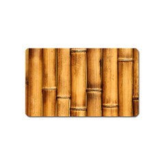 Brown Bamboo Texture  Magnet (name Card) by nateshop