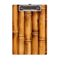 Brown Bamboo Texture  A5 Acrylic Clipboard by nateshop