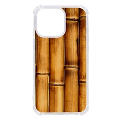 Brown Bamboo Texture  Iphone 13 Pro Tpu Uv Print Case