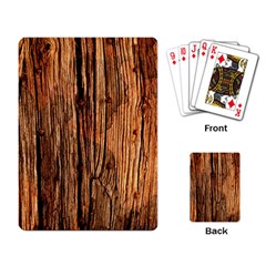 Brown Wooden Texture Playing Cards Single Design (rectangle) by nateshop