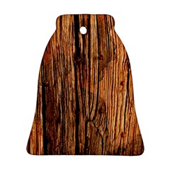 Brown Wooden Texture Ornament (bell) by nateshop