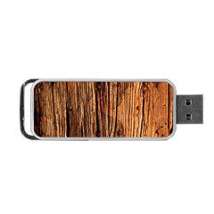 Brown Wooden Texture Portable Usb Flash (two Sides) by nateshop