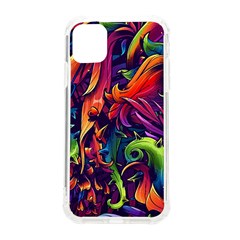 Colorful Floral Patterns, Abstract Floral Background Iphone 11 Tpu Uv Print Case by nateshop