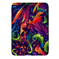 Colorful Floral Patterns, Abstract Floral Background Rectangular Glass Fridge Magnet (4 Pack) by nateshop