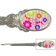 Colorful Flowers Pattern Floral Patterns Letter Opener by nateshop