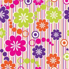 Colorful Flowers Pattern Floral Patterns Play Mat (rectangle)