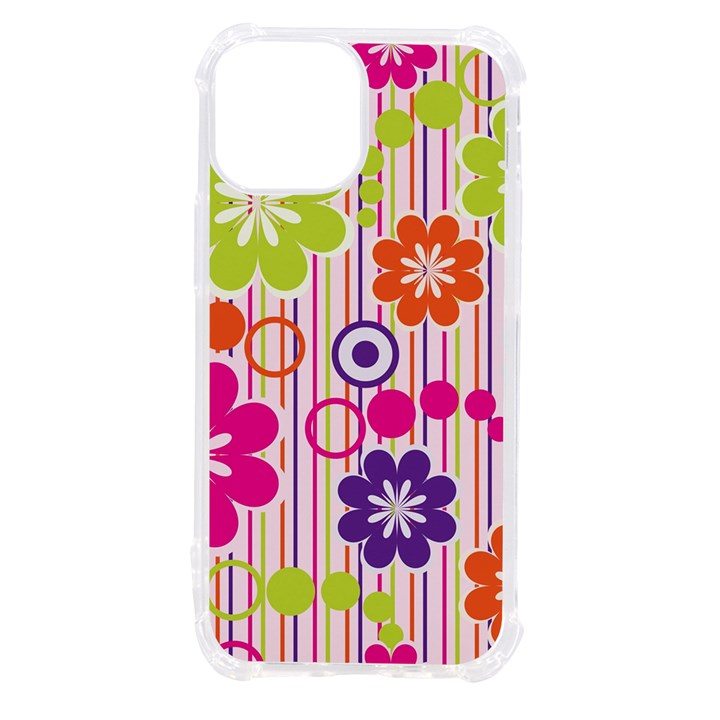 Colorful Flowers Pattern Floral Patterns iPhone 13 mini TPU UV Print Case