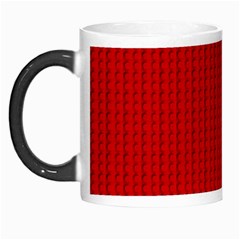 Ed Lego Texture Macro, Red Dots Background, Lego, Red Morph Mug by nateshop