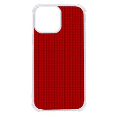 Ed Lego Texture Macro, Red Dots Background, Lego, Red Iphone 13 Pro Max Tpu Uv Print Case by nateshop