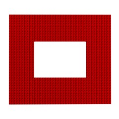 Ed Lego Texture Macro, Red Dots Background, Lego, Red White Wall Photo Frame 5  X 7  by nateshop