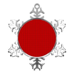 Ed Lego Texture Macro, Red Dots Background, Lego, Red Metal Small Snowflake Ornament by nateshop