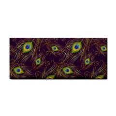 Feathers, Peacock, Patterns, Colorful Hand Towel by nateshop