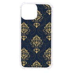 Floral Damask Pattern Texture, Damask Retro Background Iphone 13 Mini Tpu Uv Print Case by nateshop