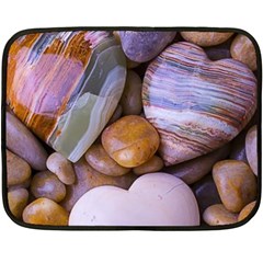 Hearts Of Stone, Full Love, Rock Fleece Blanket (mini) by nateshop