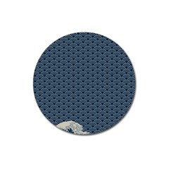 Kanagawa, Hokusai, Japanese Art, Magnet 3  (round) by nateshop