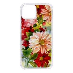 Painted Flowers Texture, Floral Background Iphone 14 Tpu Uv Print Case by nateshop